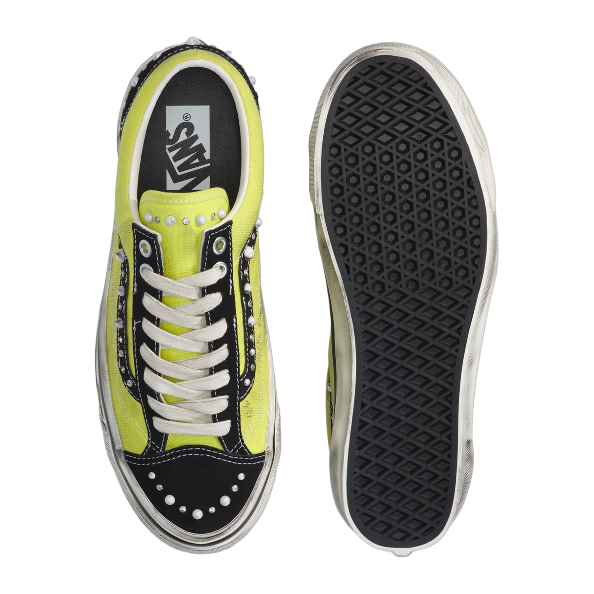 LX Old Skool 36 Pearlized Black Fluro Lime · kolab