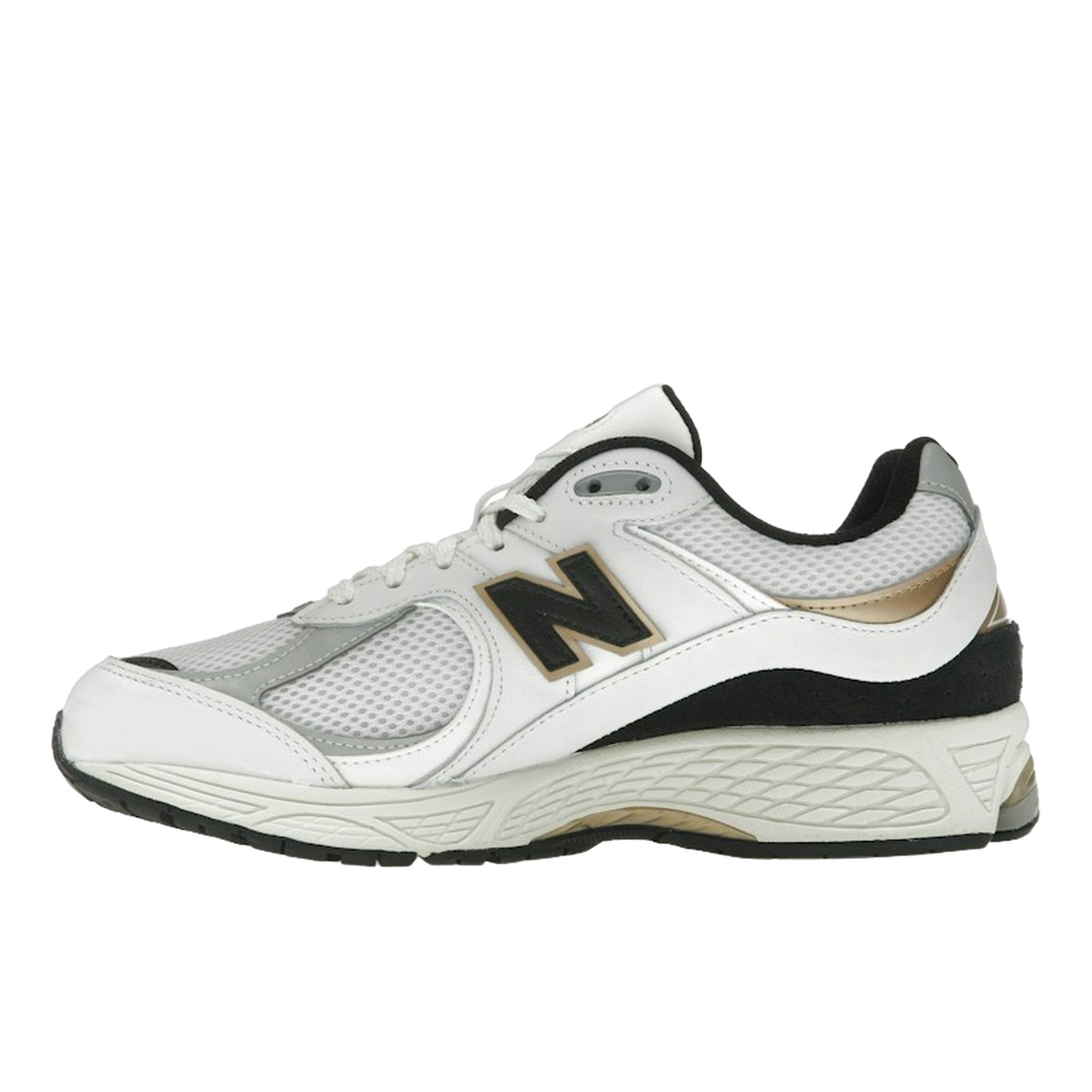 New Balance 2002R White Black Gold Metallic — kolab