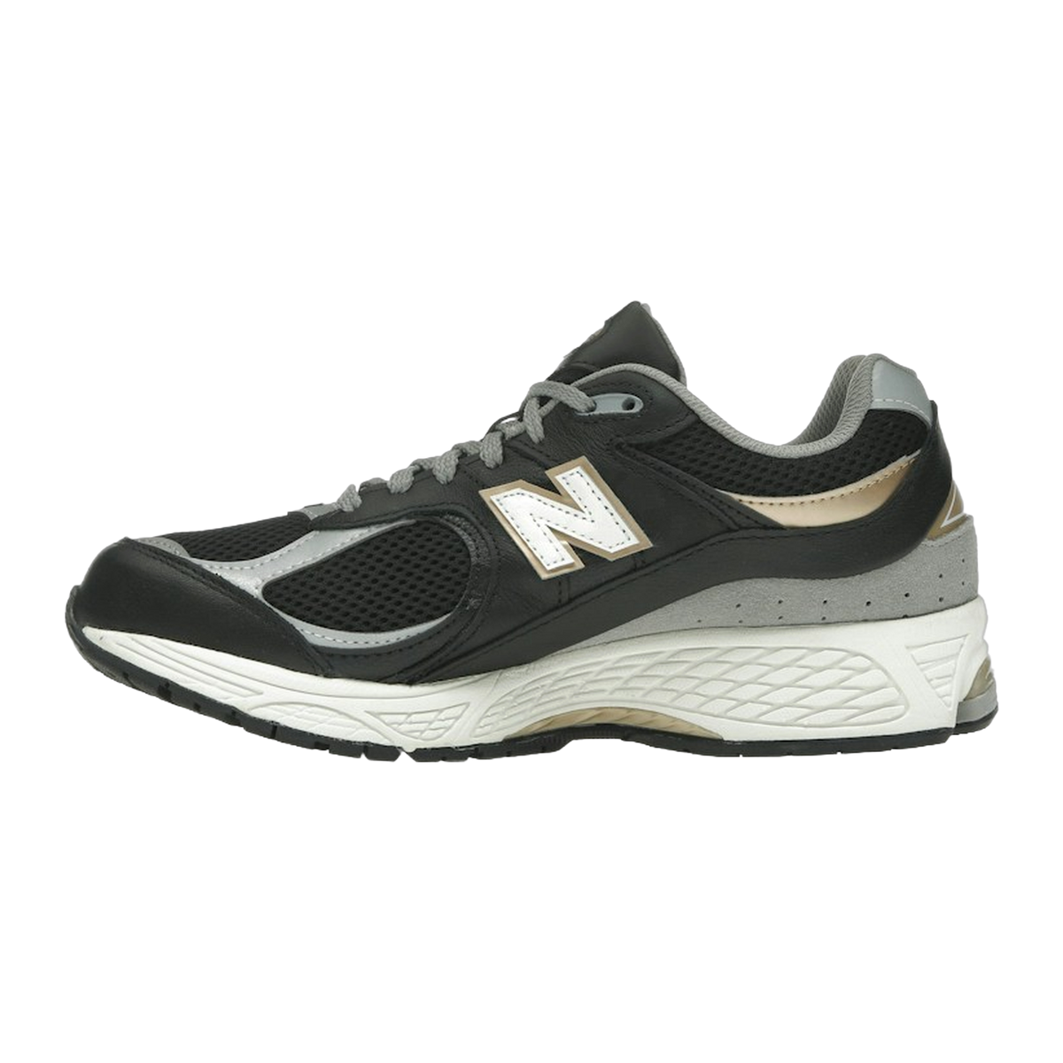 New Balance 2002R Black Sea Salt Gold Metallic — kolab