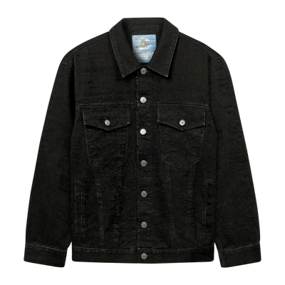 Manuscript Embroidered Jacket Black