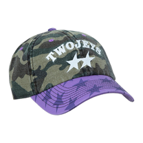Two Jeys Mismatched Camo Dad Cap Camo/Purple