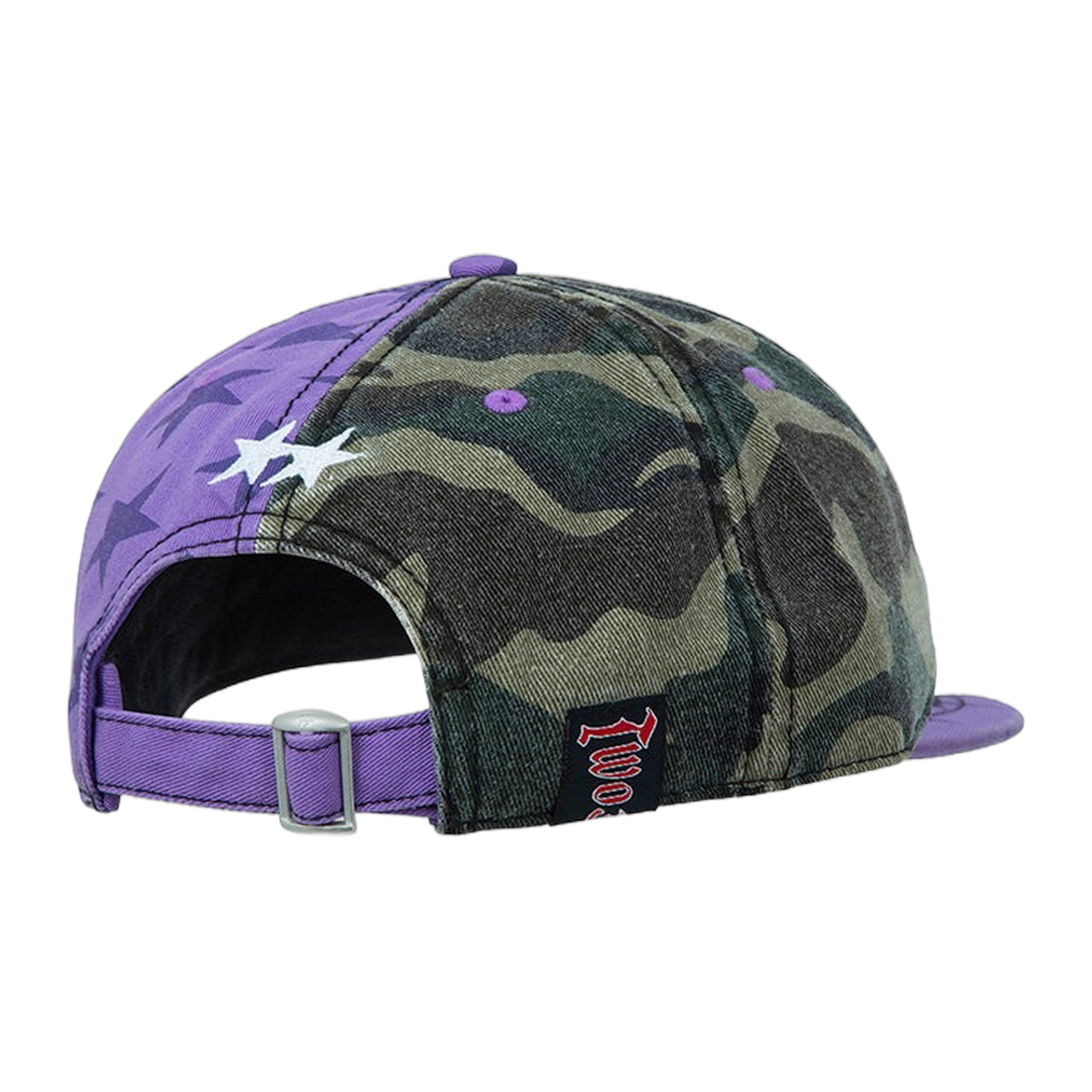 Two Jeys Mismatched Camo Dad Cap Camo/Purple