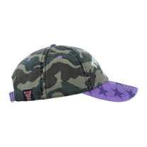Two Jeys Mismatched Camo Dad Cap Camo/Purple