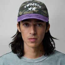 Two Jeys Mismatched Camo Dad Cap Camo/Purple