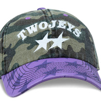 Two Jeys Mismatched Camo Dad Cap Camo/Purple
