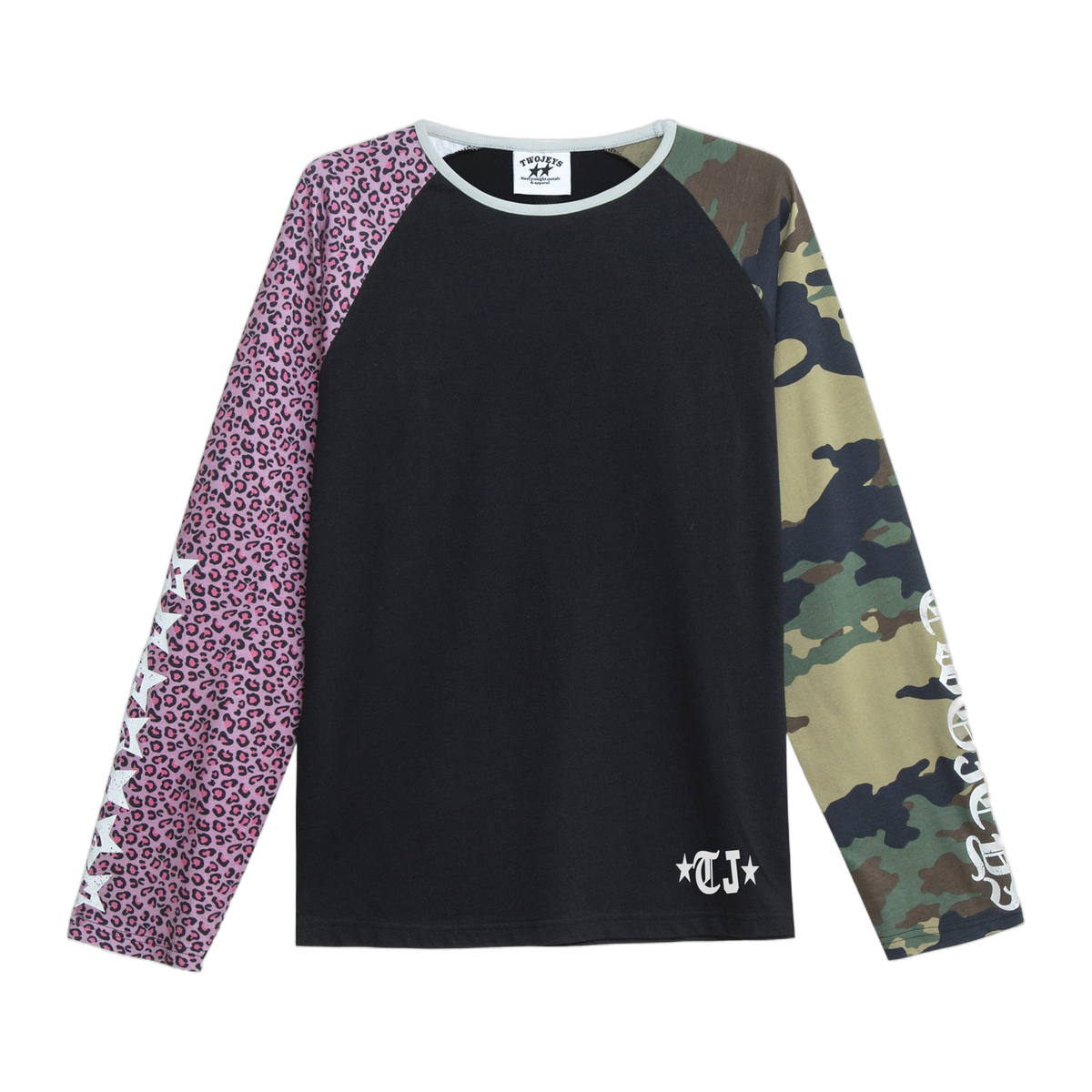 Two Jeys Mismatched Longsleeve Multi