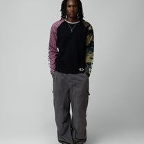 Two Jeys Mismatched Longsleeve Multi