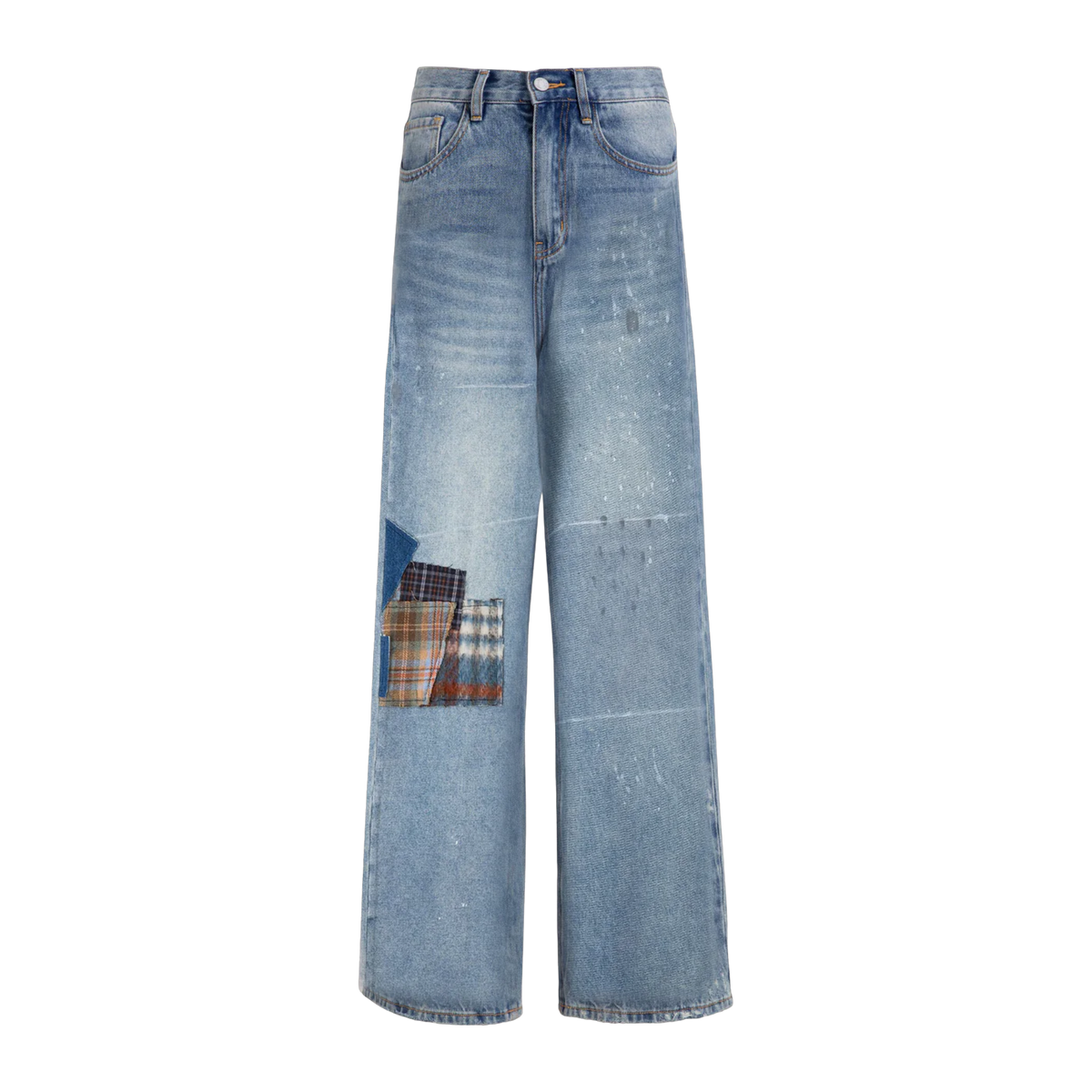 Mix Patch Jeans Light Vintage Blue