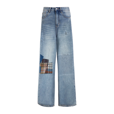 Mix Patch Jeans Light Vintage Blue