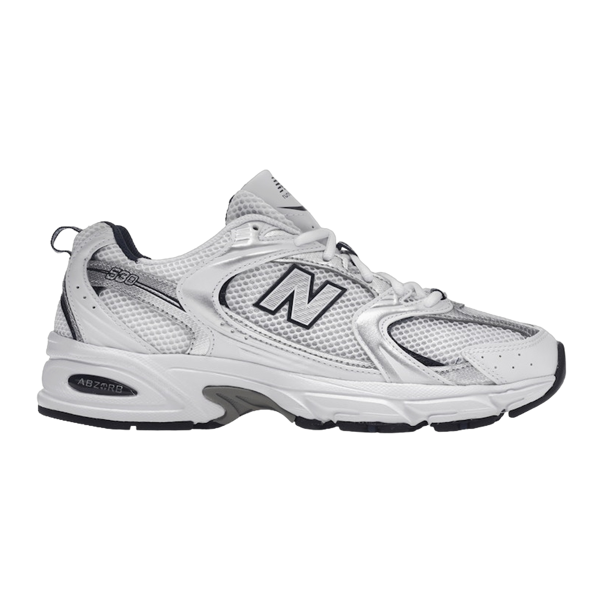New Balance 530 White Silver Navy — kolab