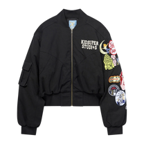 Patches Bomber Jacket Black