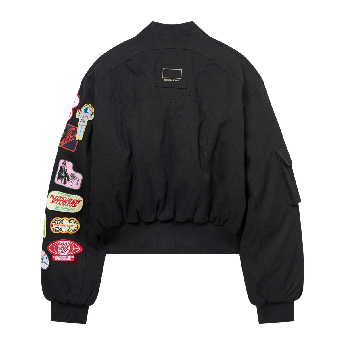 Patches Bomber Jacket Black