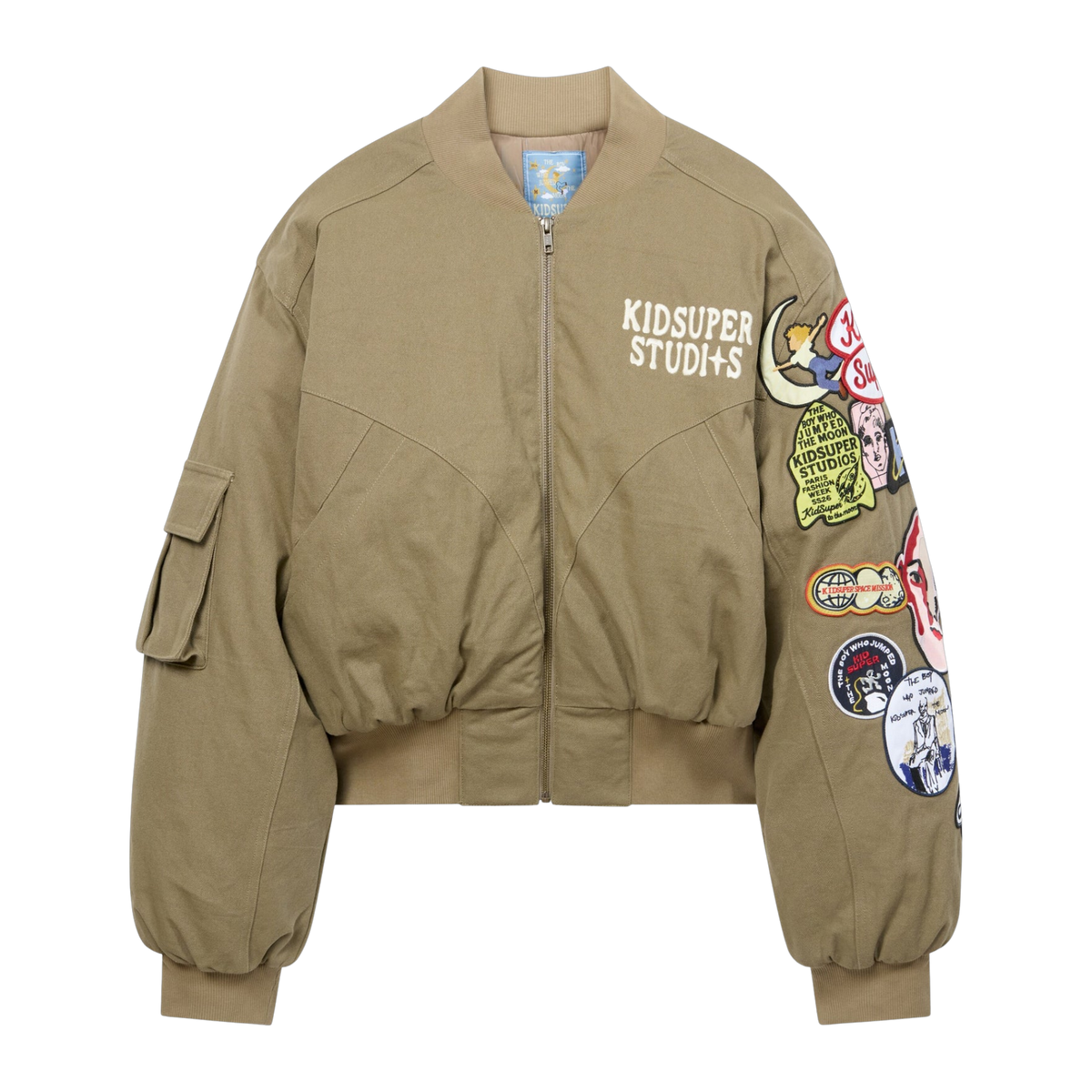 Patches Bomber Jacket Green