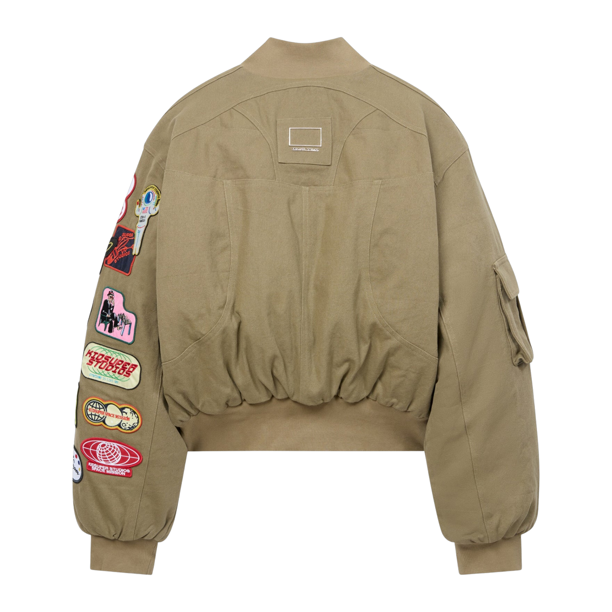 Patches Bomber Jacket Green