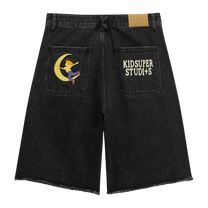 Patches Denim Short Black