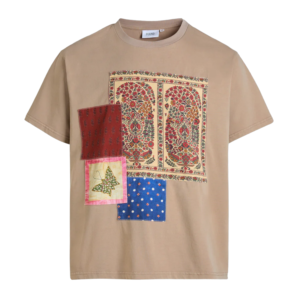 Patchwork Tee - Sand