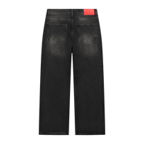 PESO BLACK STUDDED DENIM JEANS