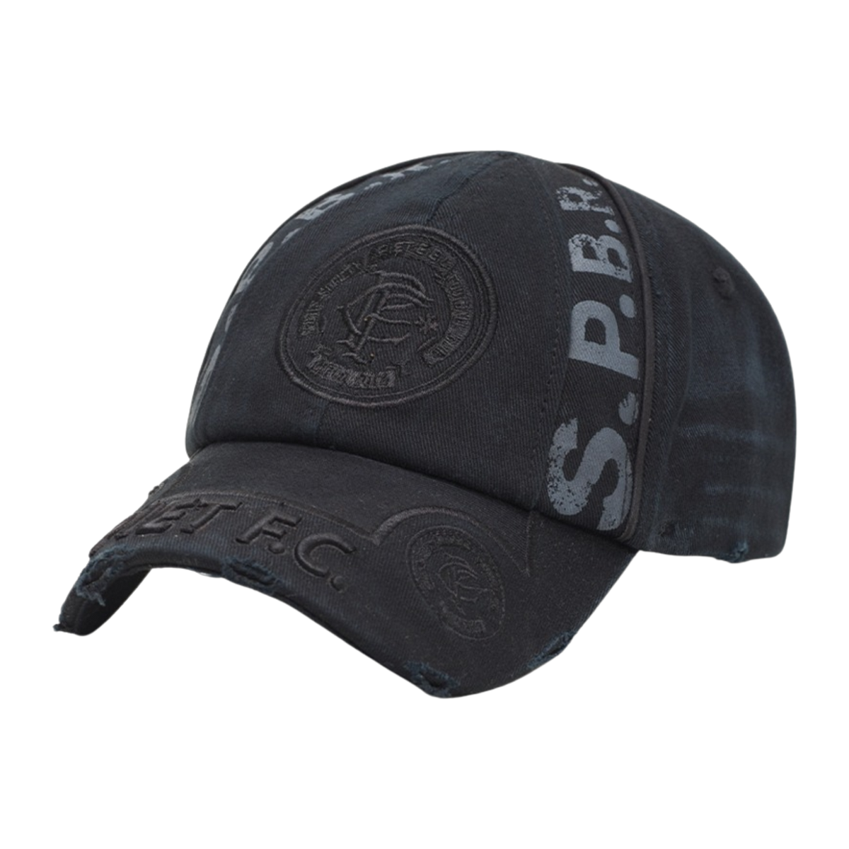 Piet F.C. Distressed Cap - Black