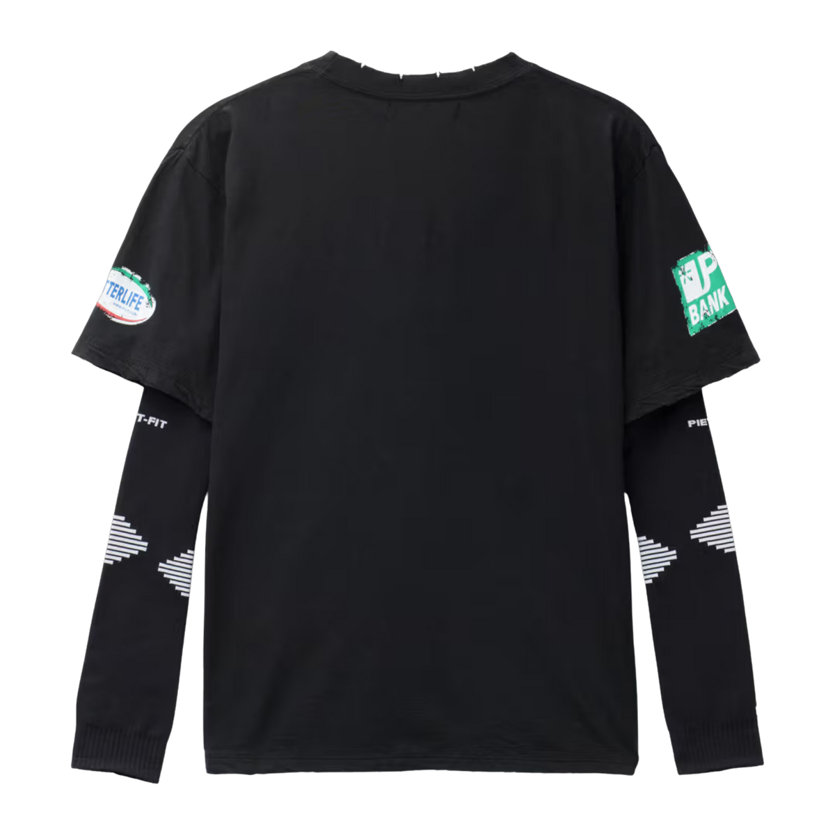 Piet F.C. Knitted Sleeve T-shirt - Vintage Black/Black