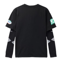 Piet F.C. Knitted Sleeve T-shirt - Vintage Black/Black