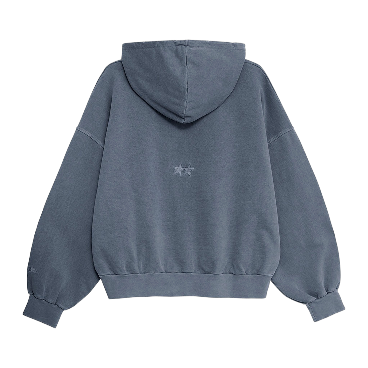Two Jeys Pigment Dyed Blue Icon Hoodie
