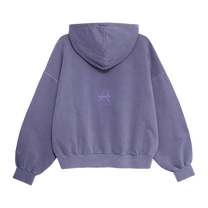 Two Jeys Pigment Dyed Purple Icon Hoodie