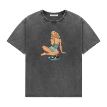 Pin Up II Washed Grey T-Shirt