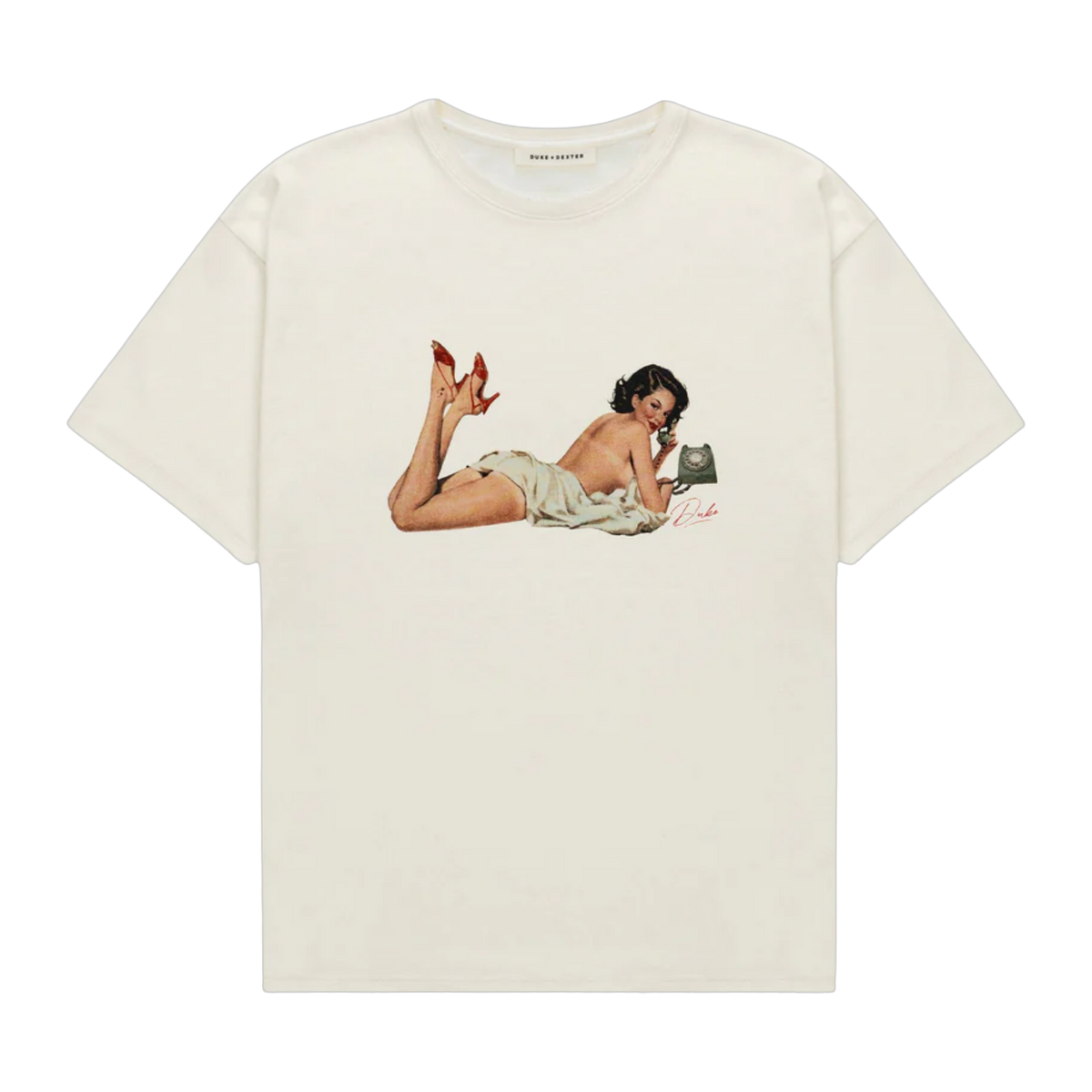 PIN UP VINTAGE WHITE T-SHIRT