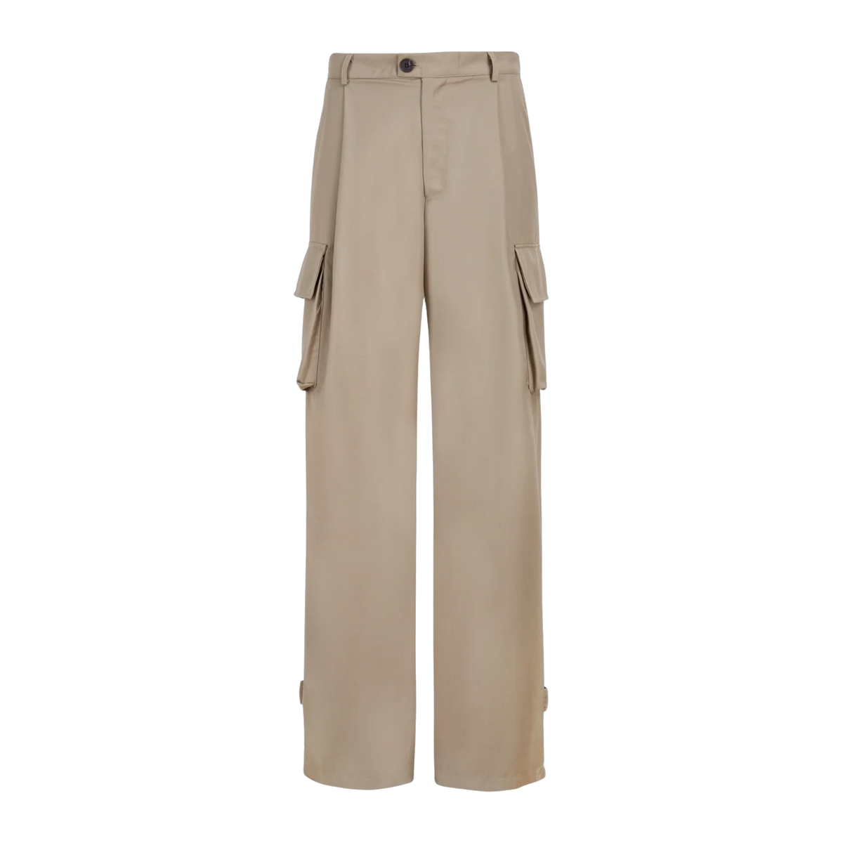 Pleated Cargo Pants KHAKI