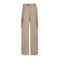 Pleated Cargo Pants KHAKI