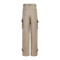 Pleated Cargo Pants KHAKI