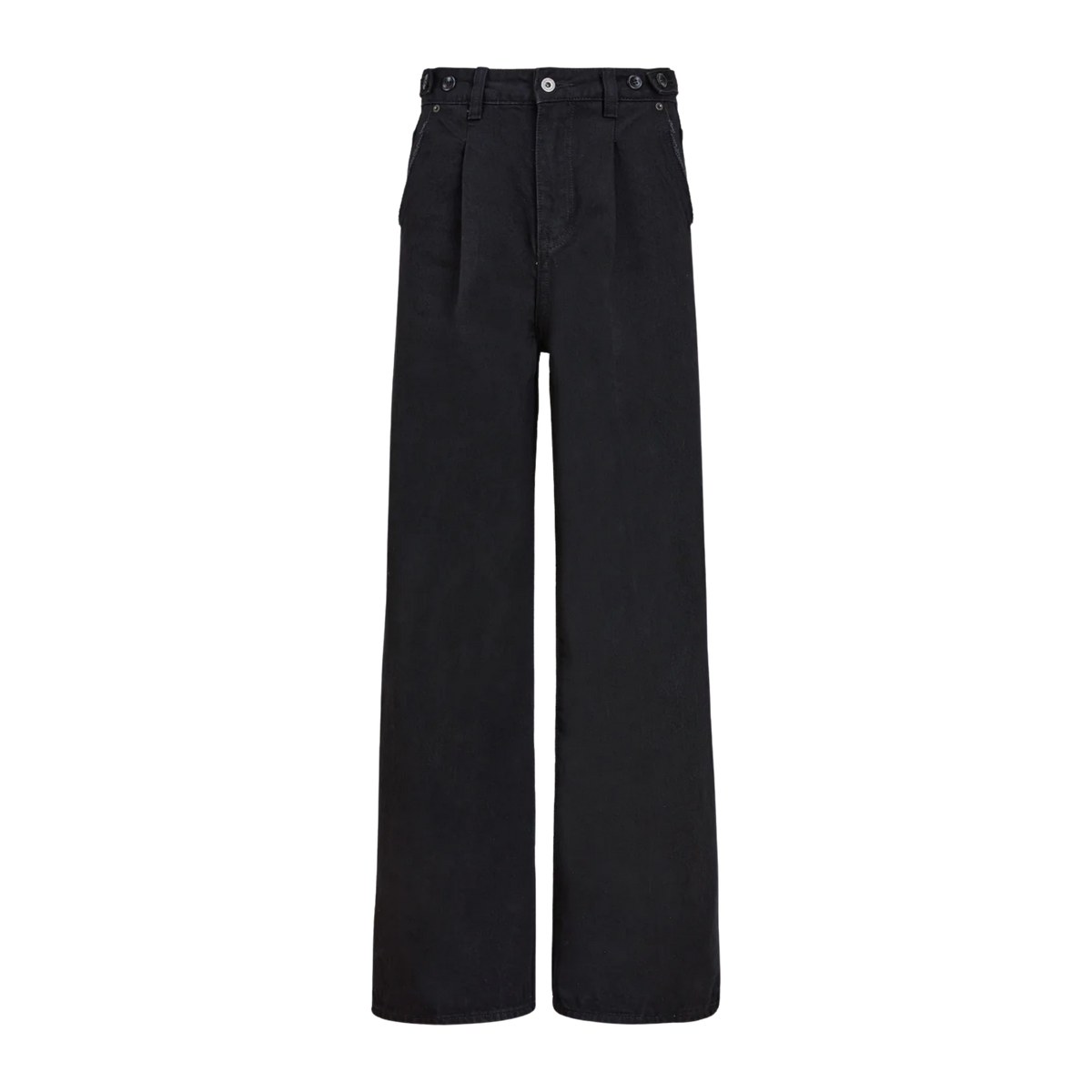 Pleated Relaxed Fit Jeans VINTAGE BLACK