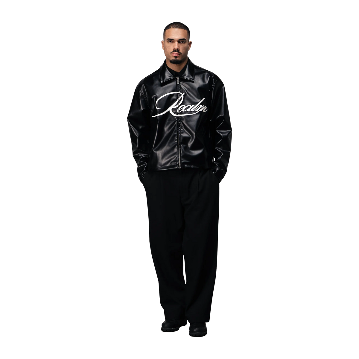 Realm Leather Jacket Black