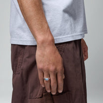 Rectangular Blue Stone Ring