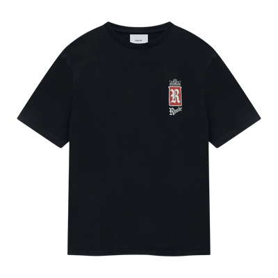 RHUDE FUMAR 91 TEE VINTAGE BLACK