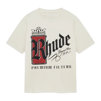 RHUDE FUMAR 91 TEE VINTAGE WHITE