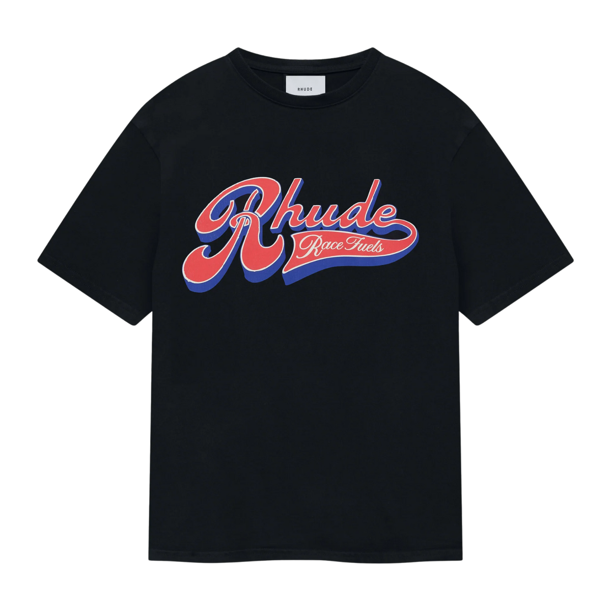 RHUDE PIT STOP TEE VINTAGE BLACK