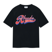 RHUDE PIT STOP TEE VINTAGE BLACK