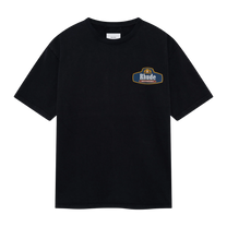 RHUDE RACING CREST TEE VINTAGE BLACK