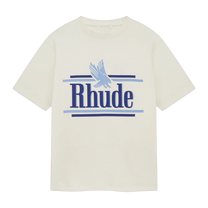 RHUDE ROSSA TEE VINTAGE WHITE