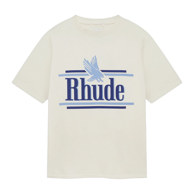 RHUDE ROSSA TEE VINTAGE WHITE