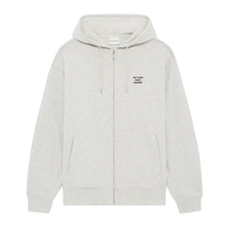 Slogan Zip Sweatshirt Grey