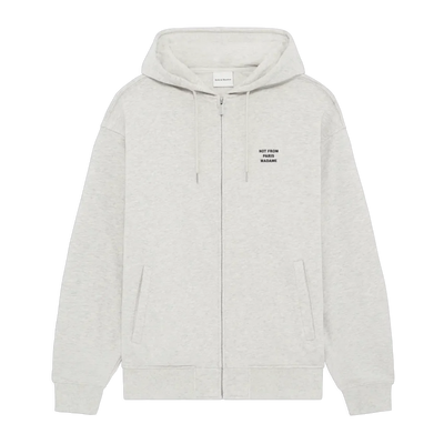 Slogan Zip Sweatshirt Grey
