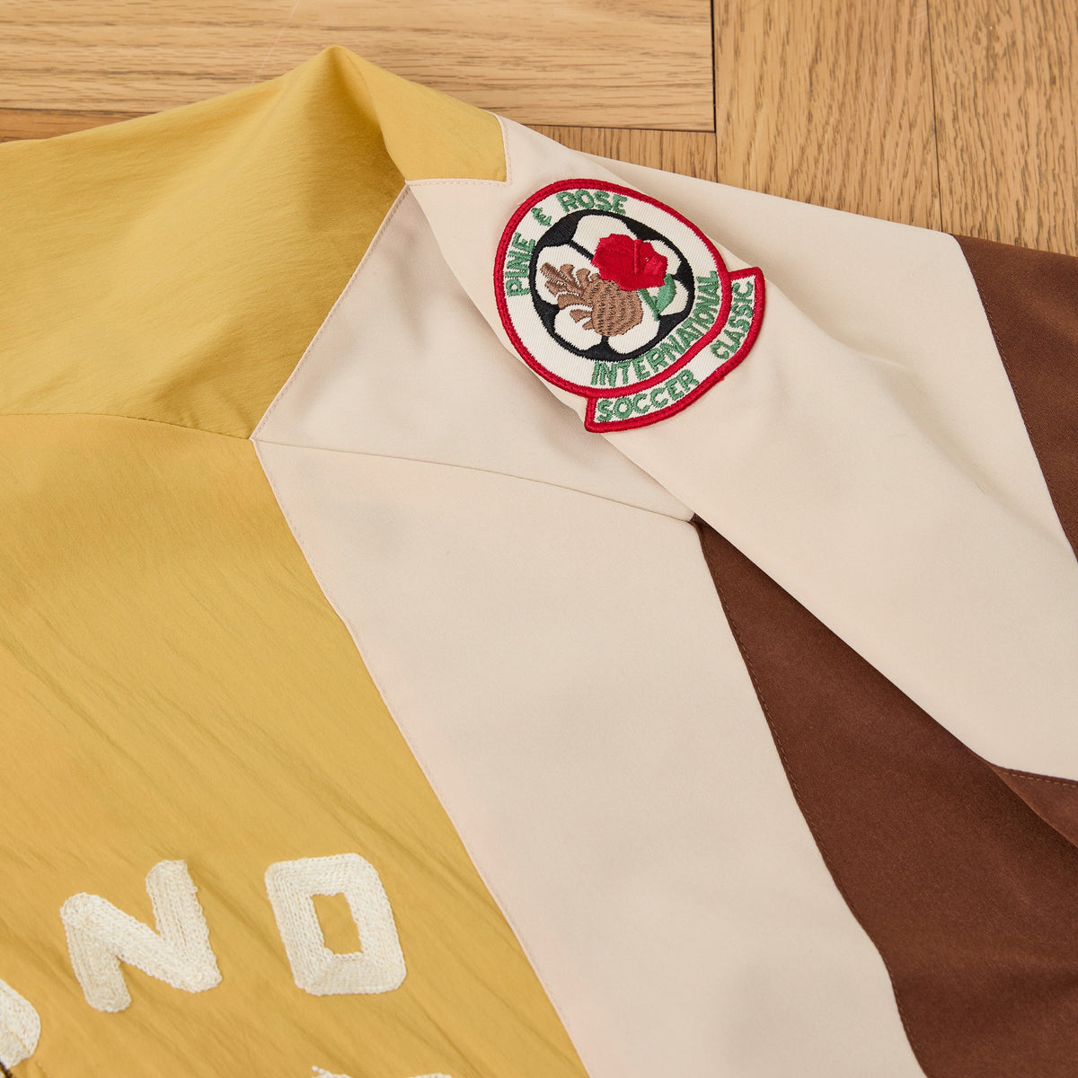 Sport Windbreaker Jacket Gold / Brown / Crea, detail 5