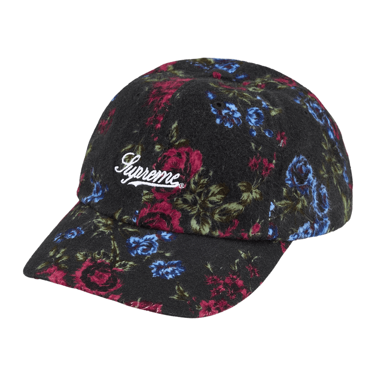 Supreme Floral Flannel 6-Panel 'Black'