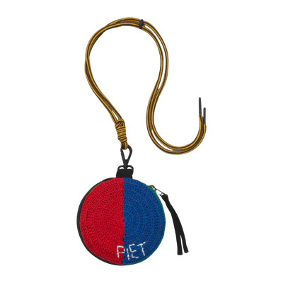 Star Crochet Coin Bag Red