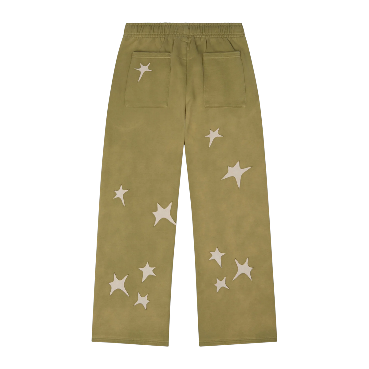 Stars Patchwork Sweatpants Green