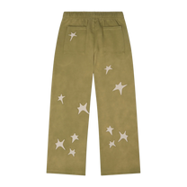Stars Patchwork Sweatpants Green