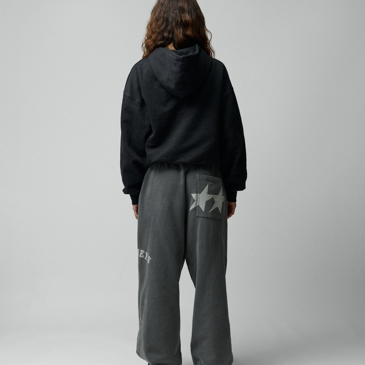 Two Jeys Stone Washed Black Icon Hoodie