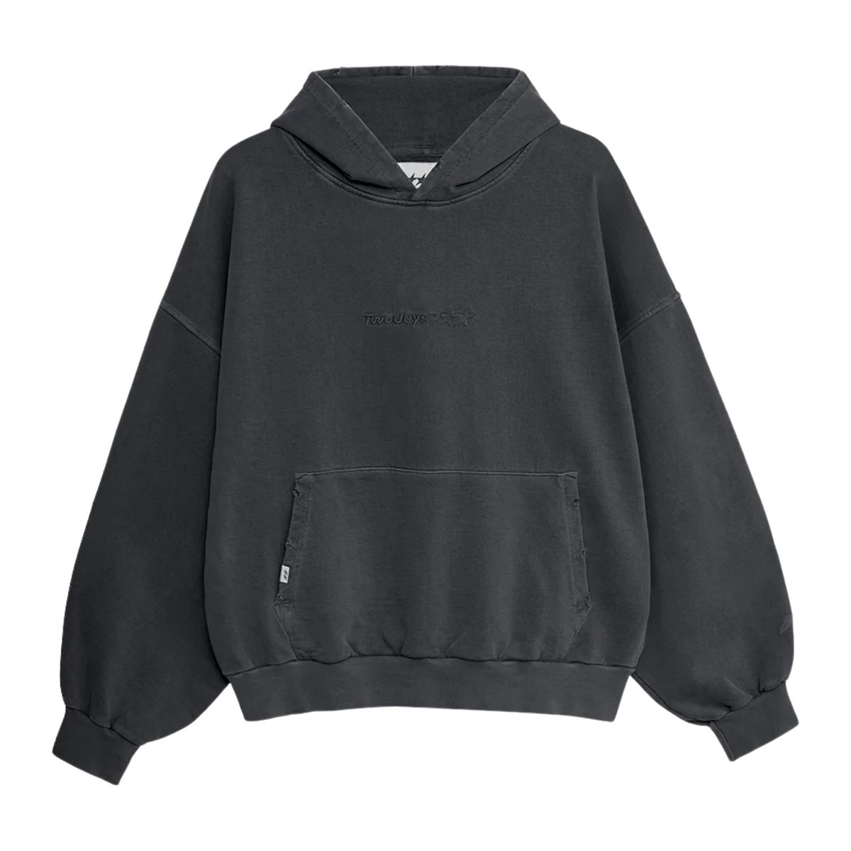 Stone Washed Black Icon Hoodie